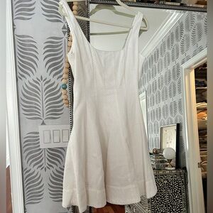 Staud size 4 white mini dress